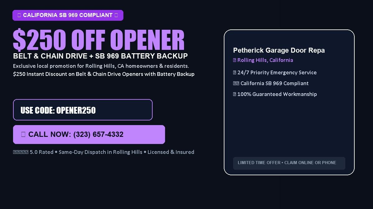 Petherick Garage Door Repair $250 OFF Premium LiftMaster Opener Installation